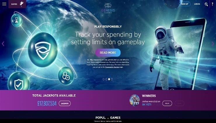 Genesis Casino Welcome Bonus